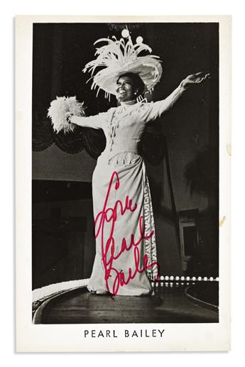 (ENTERTAINERS.) Group of 6 items, each Signed by a theatrical performer or songwriter.